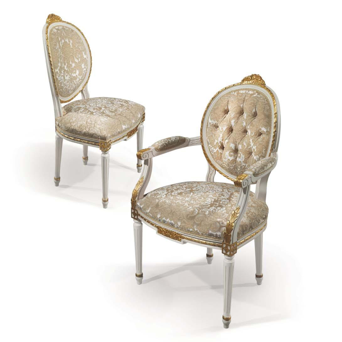 ACAP: 724 & 724/P Degas Louis XVI Style Dining Chairs